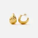 Hera Dome Hoop Earrings