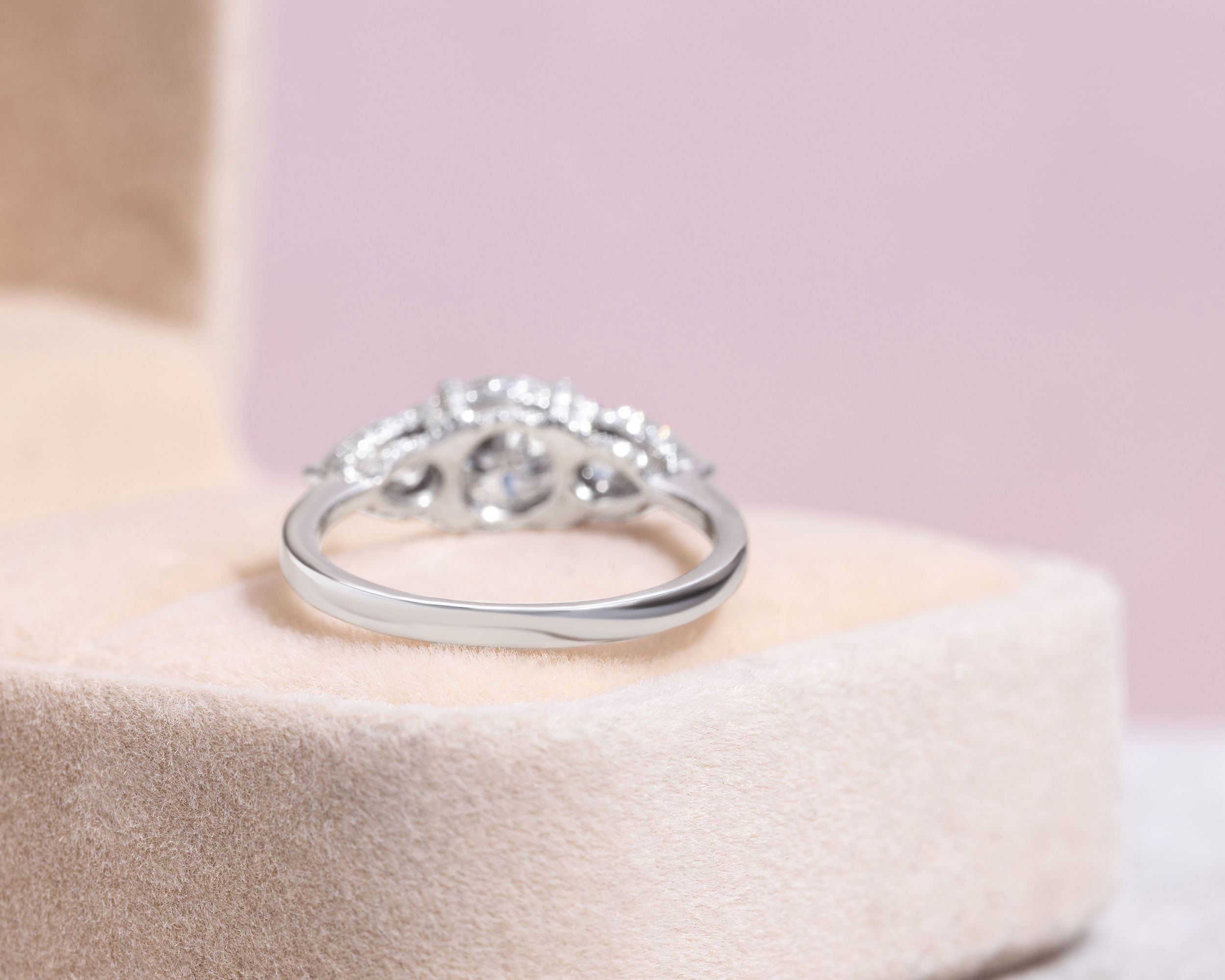 5.30 Moissanite Engagement Ring Real 14k White Gold Round Cut D/VVS2 - Image 8