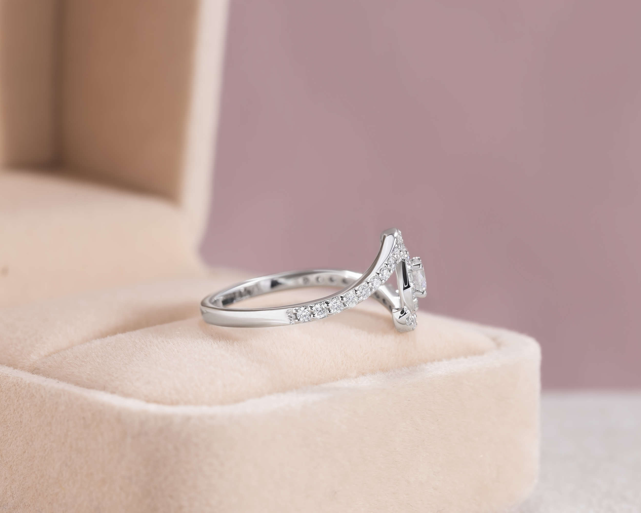 Lab Diamond 0.73 Carat Round Brilliant F/VS1-VS2 14k White Gold Engagement Ring - Image 3