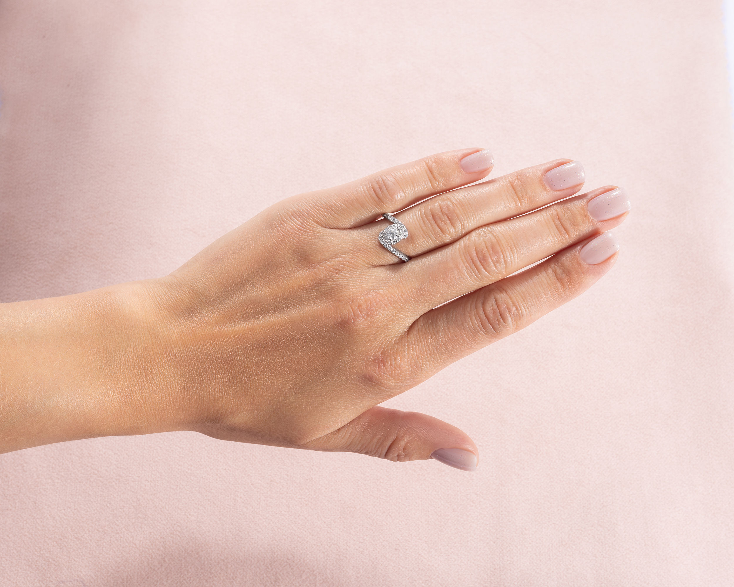 Lab Diamond 0.73 Carat Round Brilliant F/VS1-VS2 14k White Gold Engagement Ring - Image 6