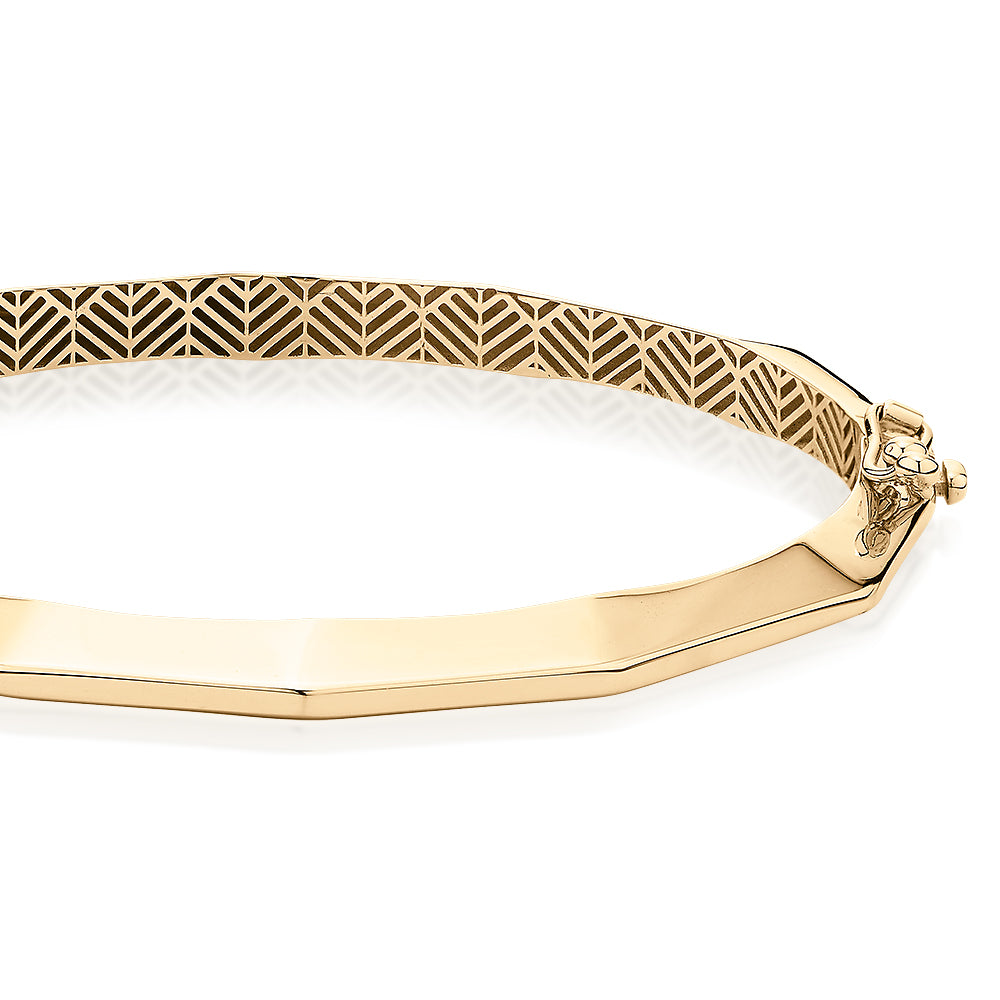 Bangle in 10 carat yellow gold - Image 2