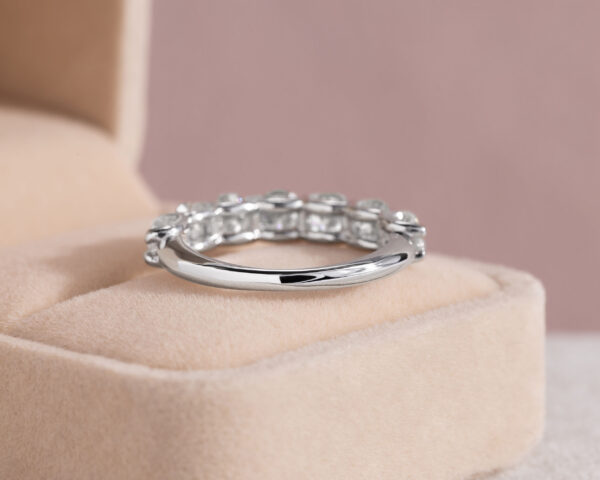 2.77 Ct Lab Diamond Round Brilliant F/VS1-VS2 Eternity Ring 14 White Gold - Image 3