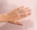 3.13 Ct Lab Diamond Engagement Ring 14k White Gold F/VS1-VS2 Round Brilliant