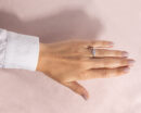Lab Diamond 0.94 Ct Round Brilliant F/VS1-VS2 14k White Gold Engagement Ring