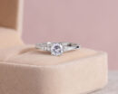 Lab Diamond 0.94 Ct Round Brilliant F/VS1-VS2 14k White Gold Engagement Ring