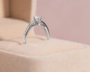 Lab Diamond 0.60 Ct Round Brilliant F/VS1-VS2 Engagement Ring 14k Solid White Gold