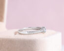Lab Diamond 0.78 Ct Round Brilliant F/VS1-VS2 Engagement Ring 14k White Gold