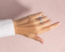 0.70 Ct Lab Diamond Ring Solid 14k White Gold F/VS1-VS2 Round Cut Stackable