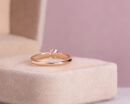 Lab Diamond 0.30 Ct F/VS1-VS2 Round Brilliant 14k Rose Gold Solitaire Ring