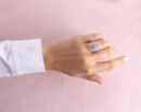 1.8 Ct Pink Sapphire & Faint-Light Pink Diamond Round SI2-I1 14k Rose Gold Ring