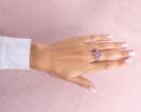 1.95 Ct Pink Sapphire & Faint-Light Pink Diamond Round SI2-I1 14k Rose Gold Ring