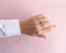 1.95 Ct Pink Sapphire & Faint-Light Pink Diamond Round SI2-I1 14k Rose Gold Ring