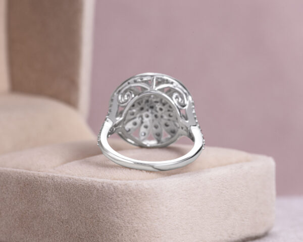 1.50 Carat Round Brilliant F/VS1-VS2 Lab Diamond 14k White Gold Ring - Image 4