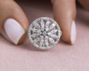 1.50 Carat Round Brilliant F/VS1-VS2 Lab Diamond 14k White Gold Ring