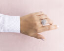 1.50 Carat Round Brilliant F/VS1-VS2 Lab Diamond 14k White Gold Ring