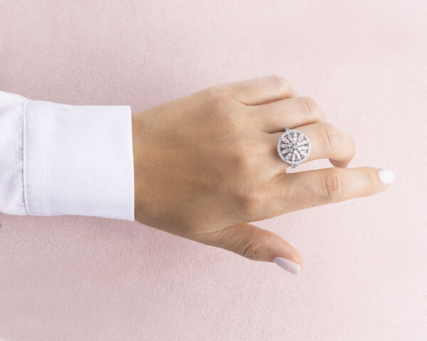 1.50 Carat Round Brilliant F/VS1-VS2 Lab Diamond 14k White Gold Ring - Image 7