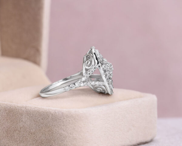 1.50 Carat Round Brilliant F/VS1-VS2 Lab Diamond 14k White Gold Ring - Image 3