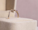 Pink Sapphire & Faint-Light Pink Diamond 0.55 Ct SI2-I114k Rose Gold Designer Ring