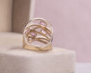 2.65 Carat Pink Sapphire & Faint-Light Pink Diamond SI2-I1 14k Rose Gold Ring