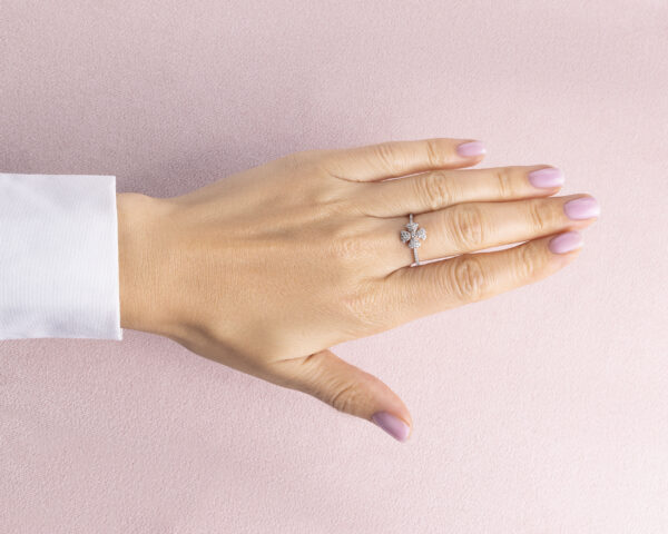 0.32 Carat F/VS1-VS2 Lab Diamond Round Brilliant 14k Rose Gold Ring - Image 5