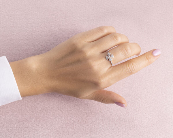 0.32 Carat F/VS1-VS2 Lab Diamond Round Brilliant 14k Rose Gold Ring - Image 6